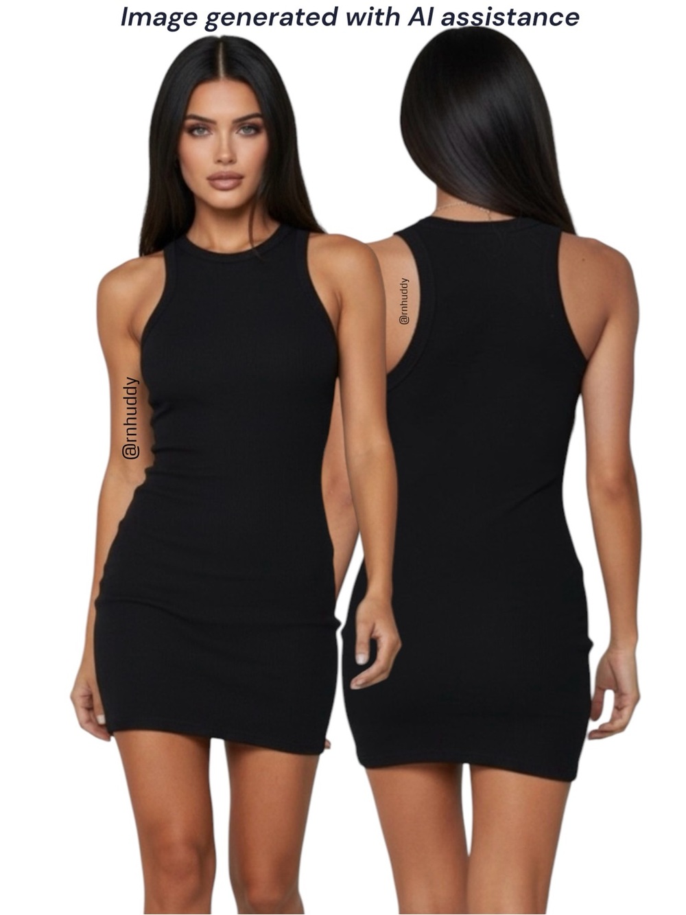 Beginning Boutique size 2 (AU 6) black ribbed mini dress